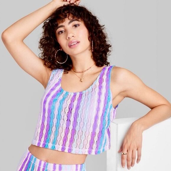 Wild Fable Crochet Stripe 2-Piece Set — Size M | NWT - Picture 5 of 14